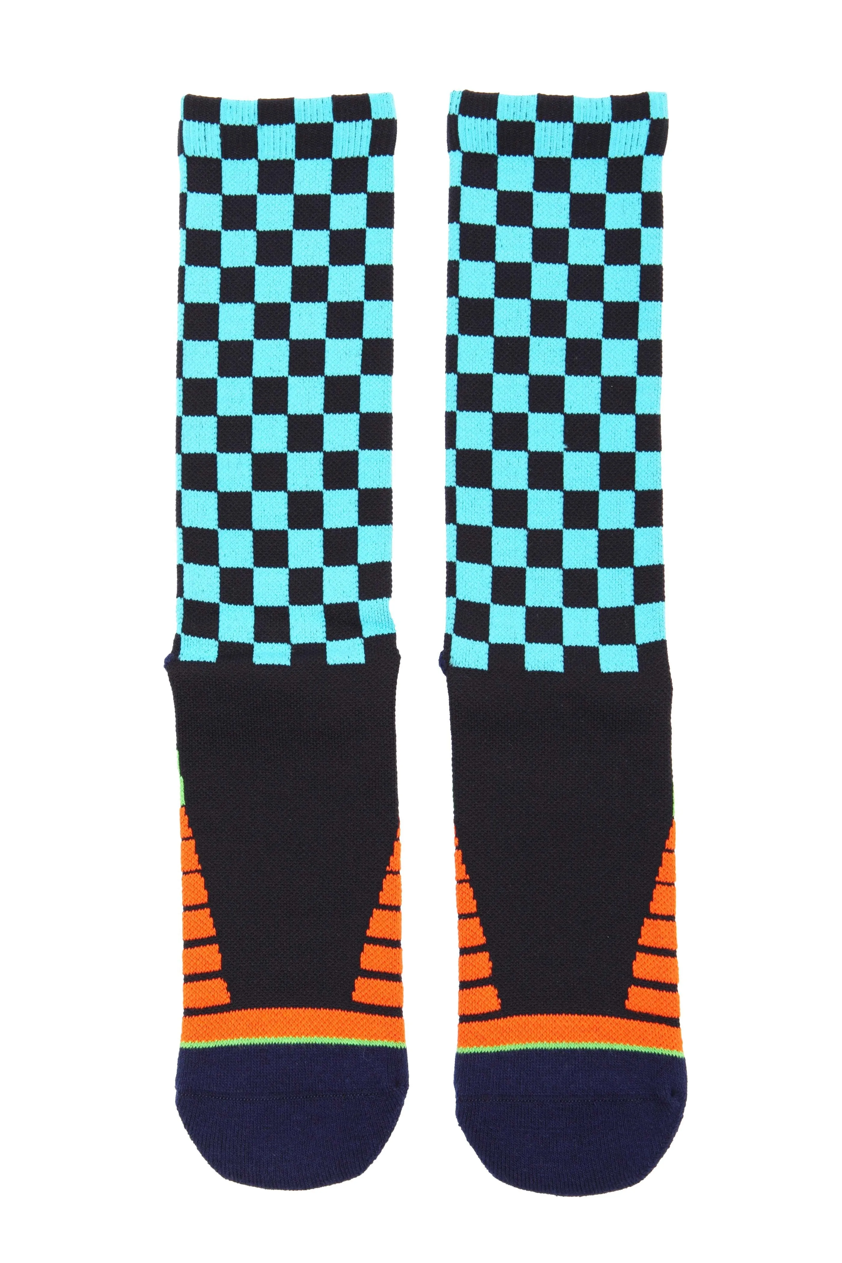 Chechker Flag Athletic Socks