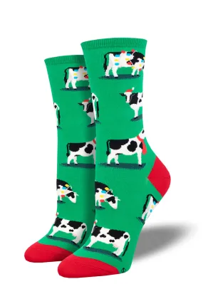 Christmas Cows Women's Socks