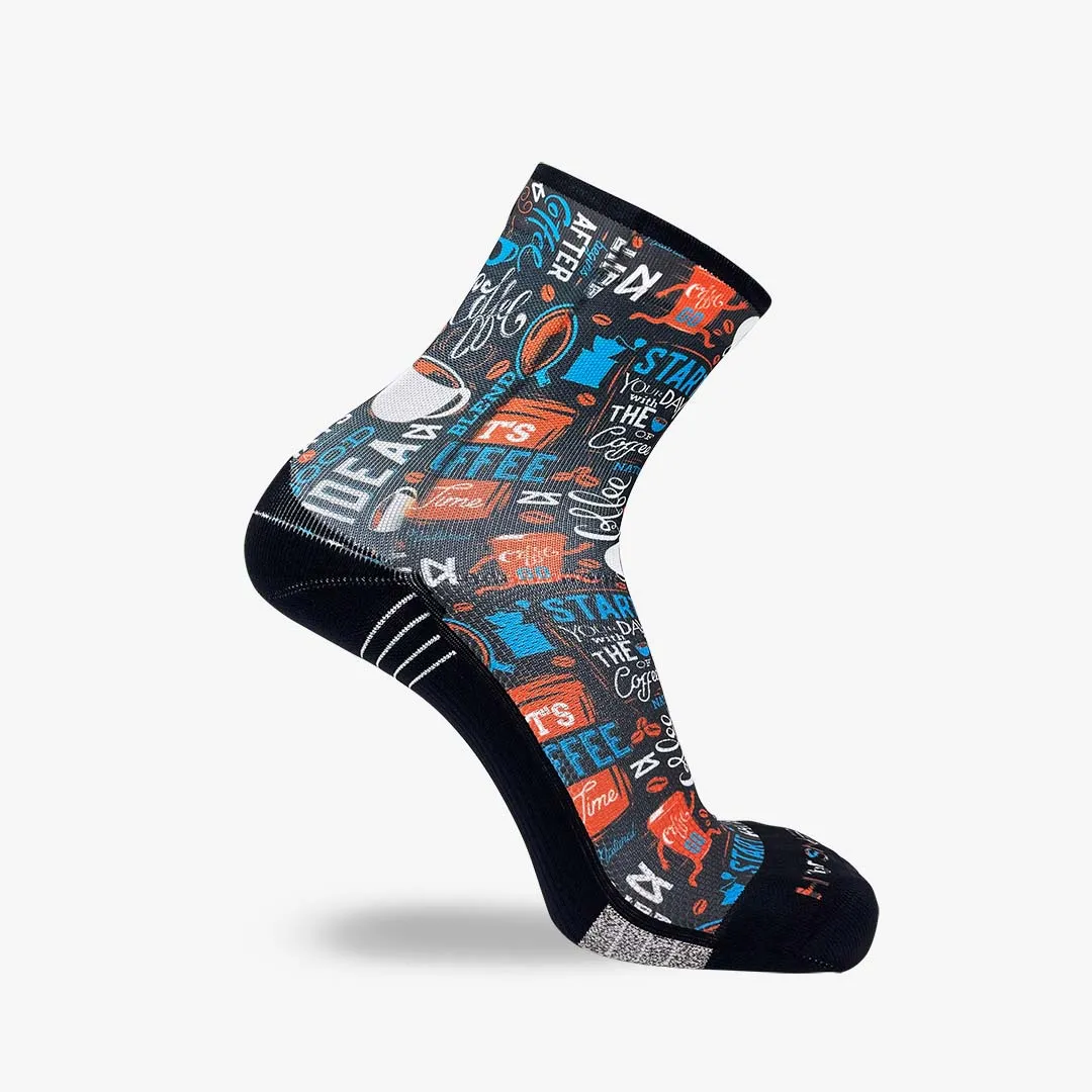 Coffee Doodle Socks (Mini-Crew)