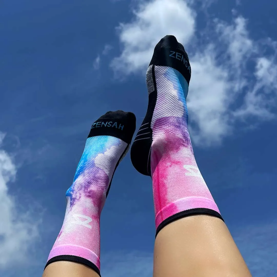 Colorful Clouds Socks (Mini-Crew)