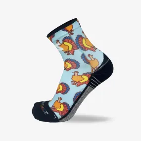 Colorful Turkeys Socks (Mini-Crew)