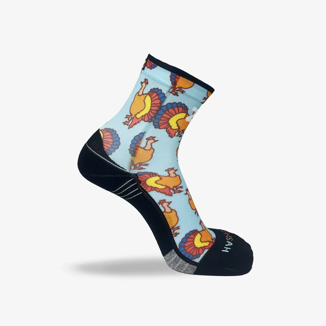 Colorful Turkeys Socks (Mini-Crew)