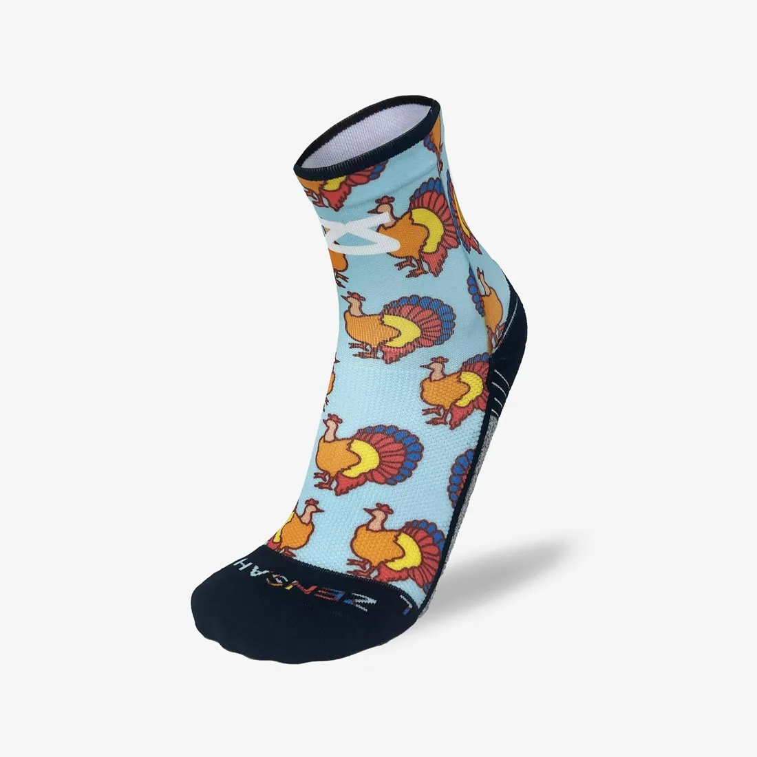 Colorful Turkeys Socks (Mini-Crew)