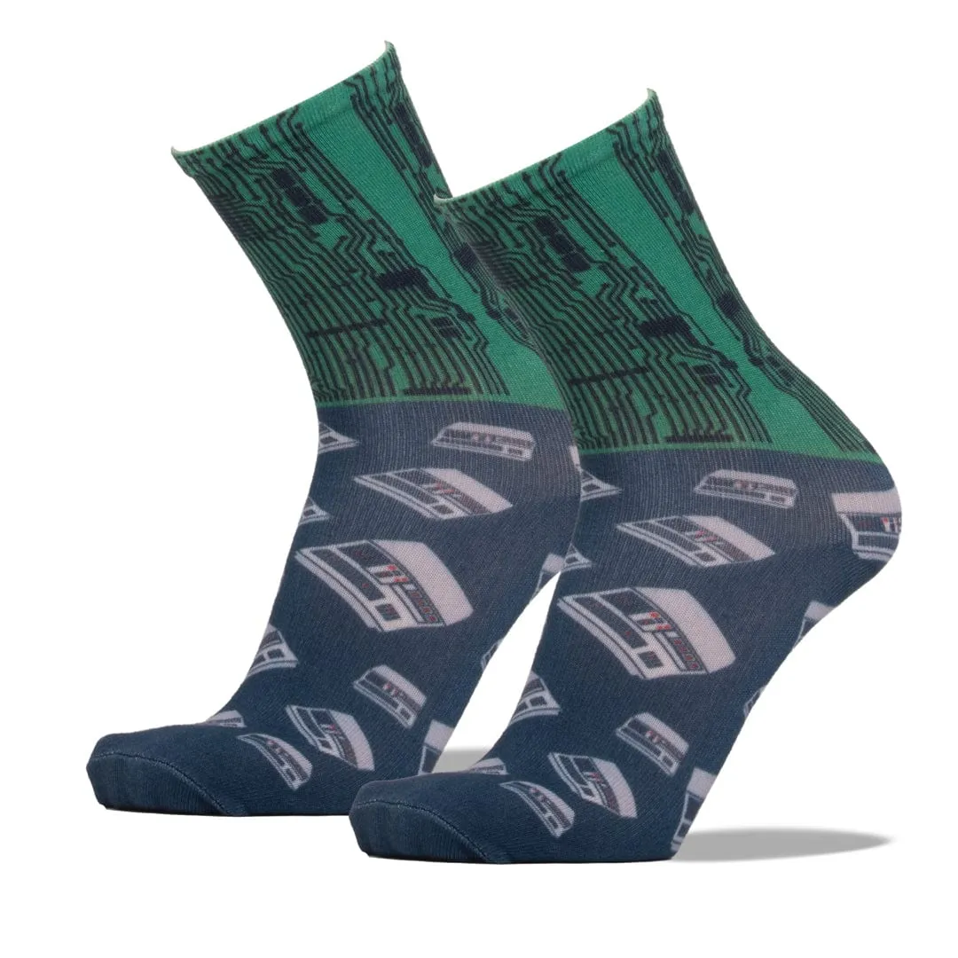 Computer Circuit Board Socks Unisex Crew Sock