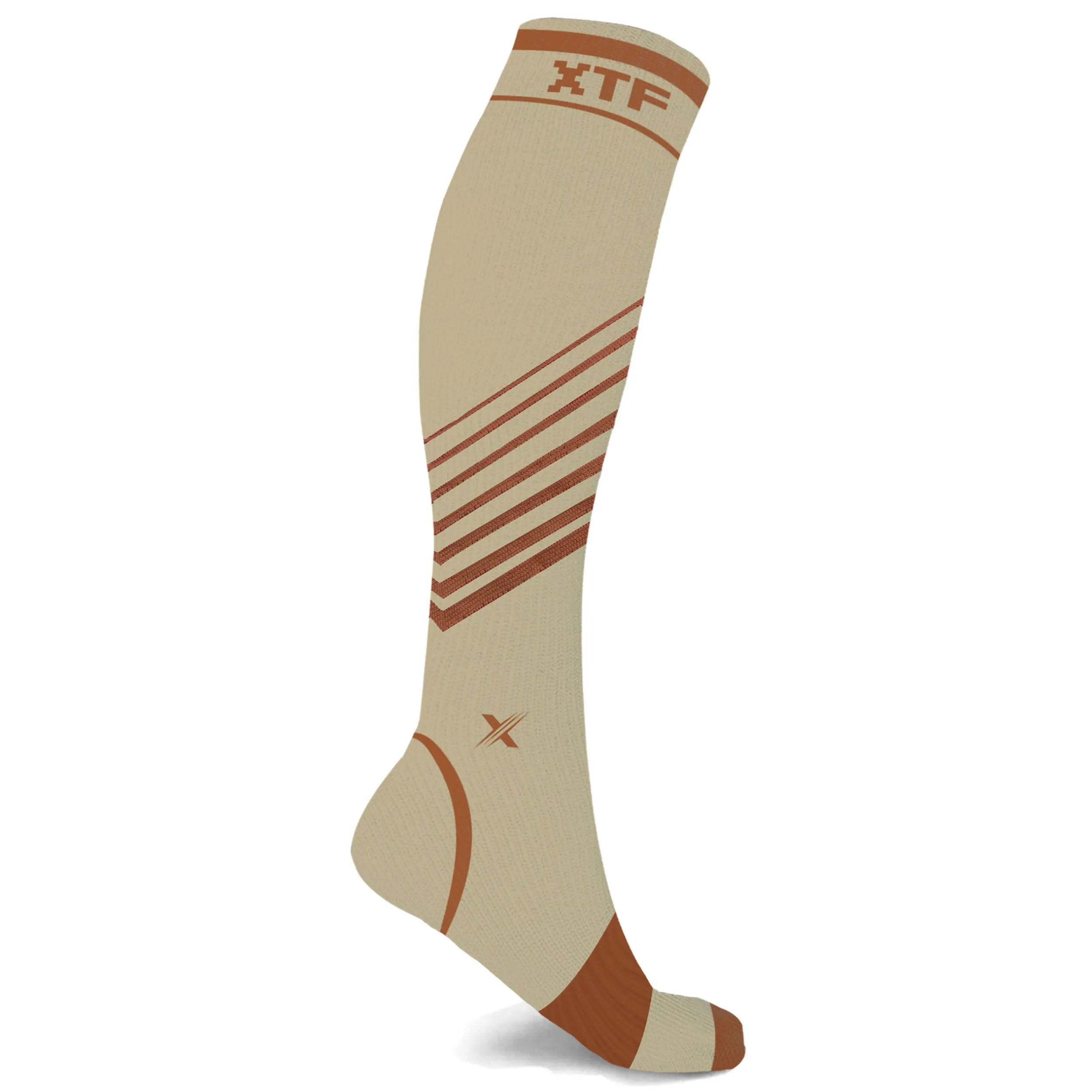 Copper Compression Striped Knee-high Socks