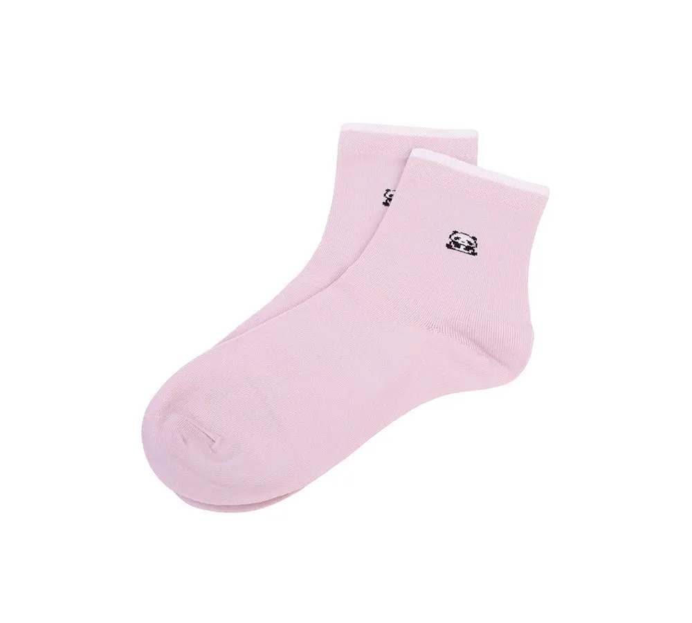 Cotton Quarter Crew Socks One Pair