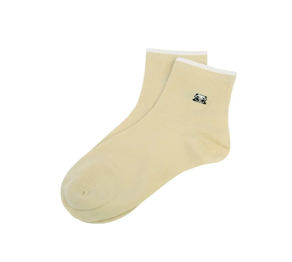 Cotton Quarter Crew Socks One Pair