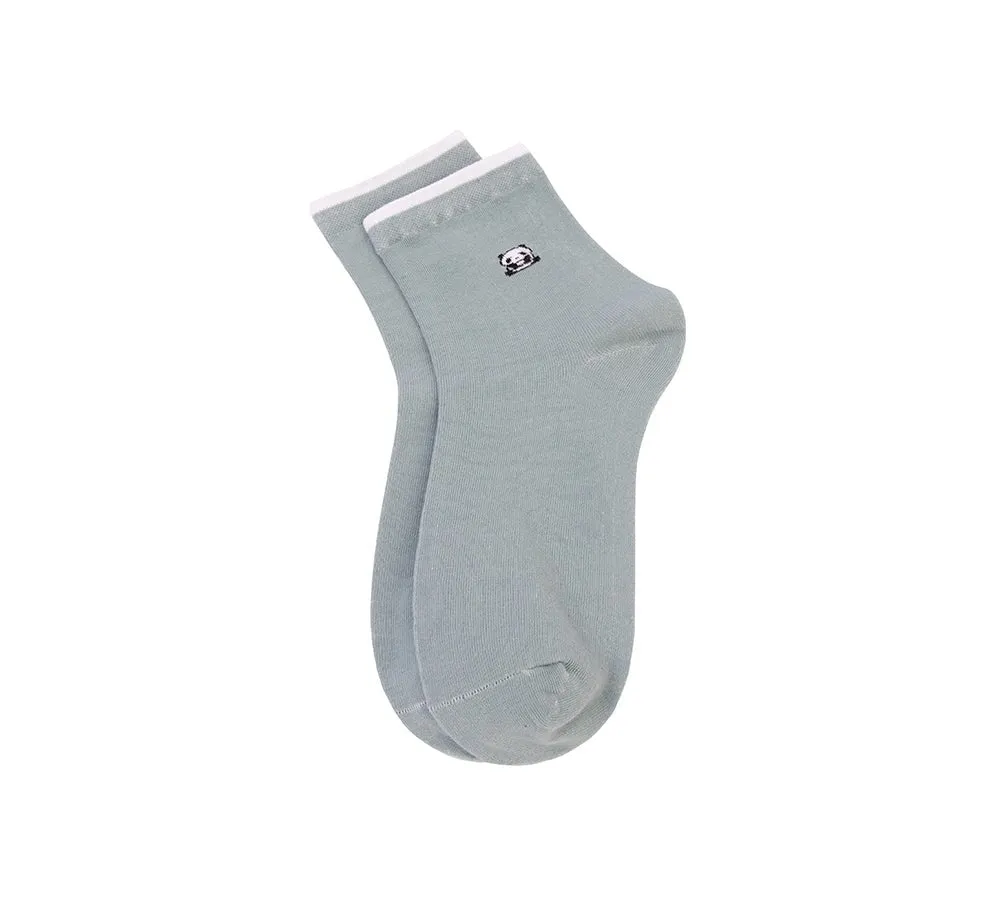 Cotton Quarter Crew Socks One Pair