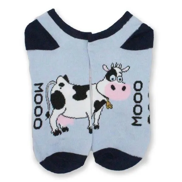 Cow Low Cut Socks Women’s No Show Sock