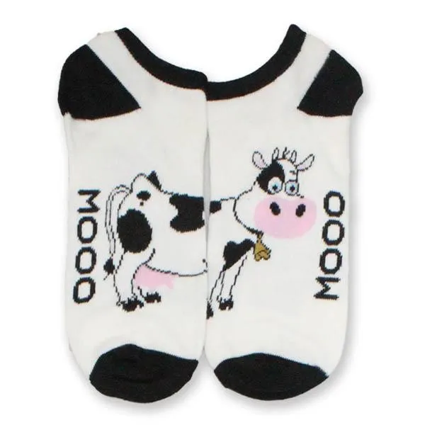 Cow Low Cut Socks Women’s No Show Sock