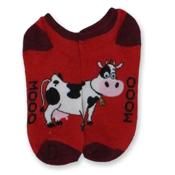 Cow Low Cut Socks Women’s No Show Sock