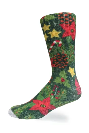 Cozy Diabetic Comfort Relax Fit Merry Way Crew Socks