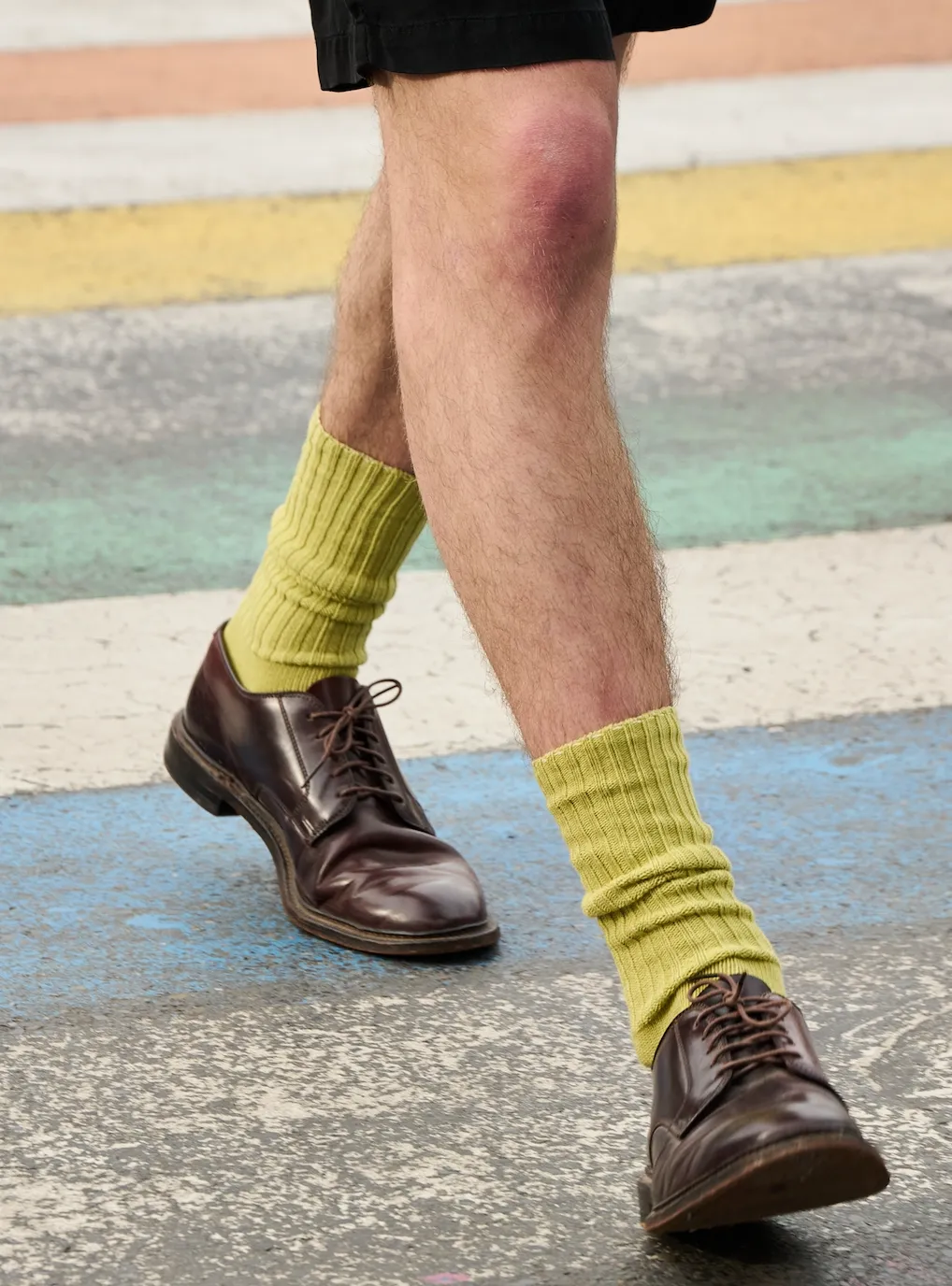 Crew Socks - Olive Oil