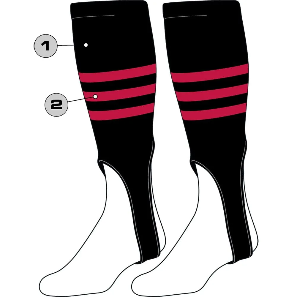 Custom Baseball Stirrups - Pattern B