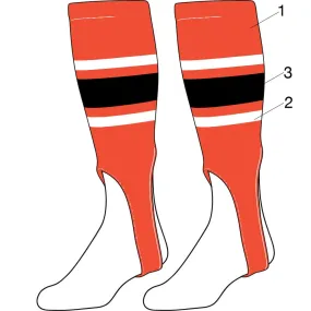 Custom Baseball Stirrups Pattern E