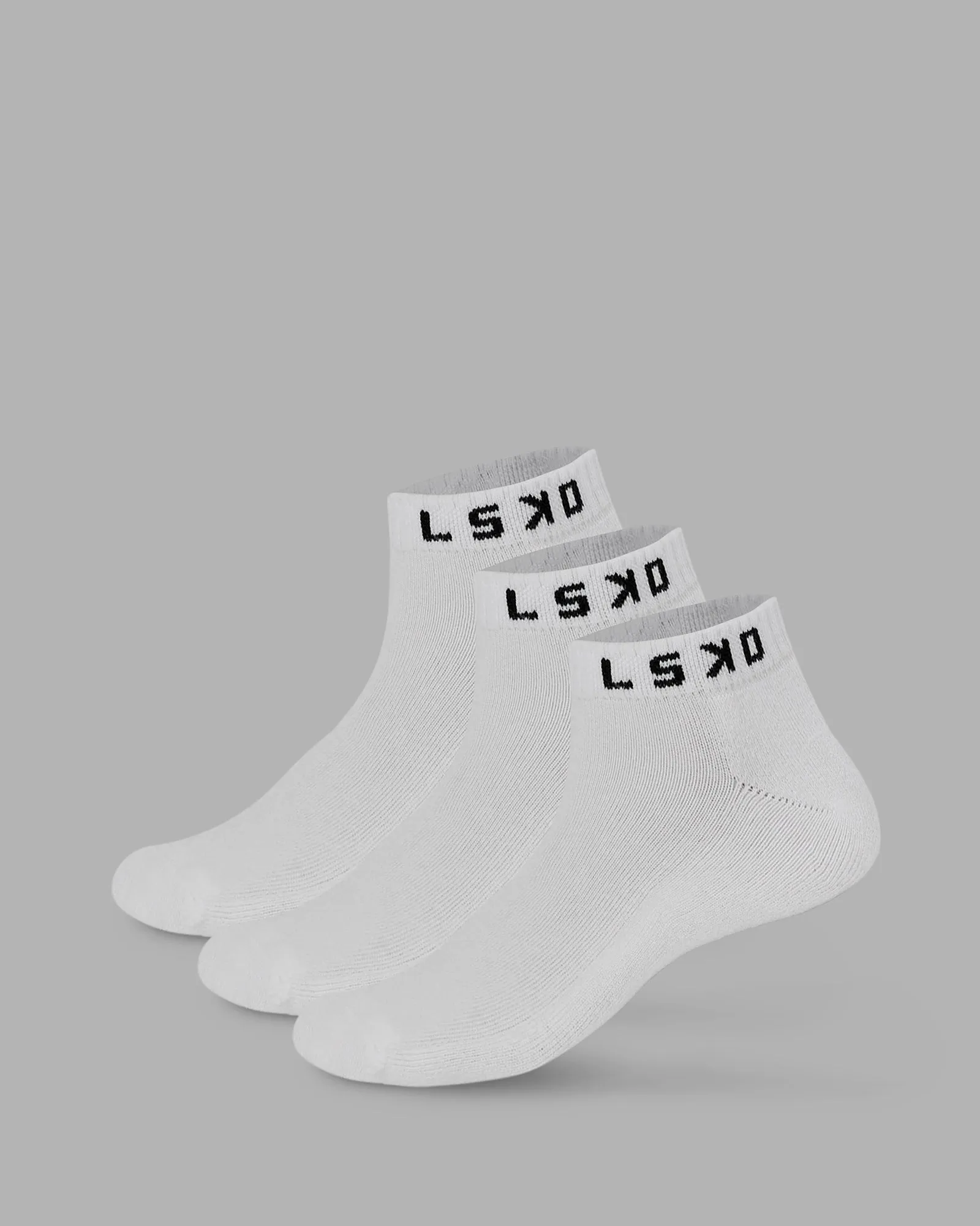 Daily 3 Pack Ankle Socks - White