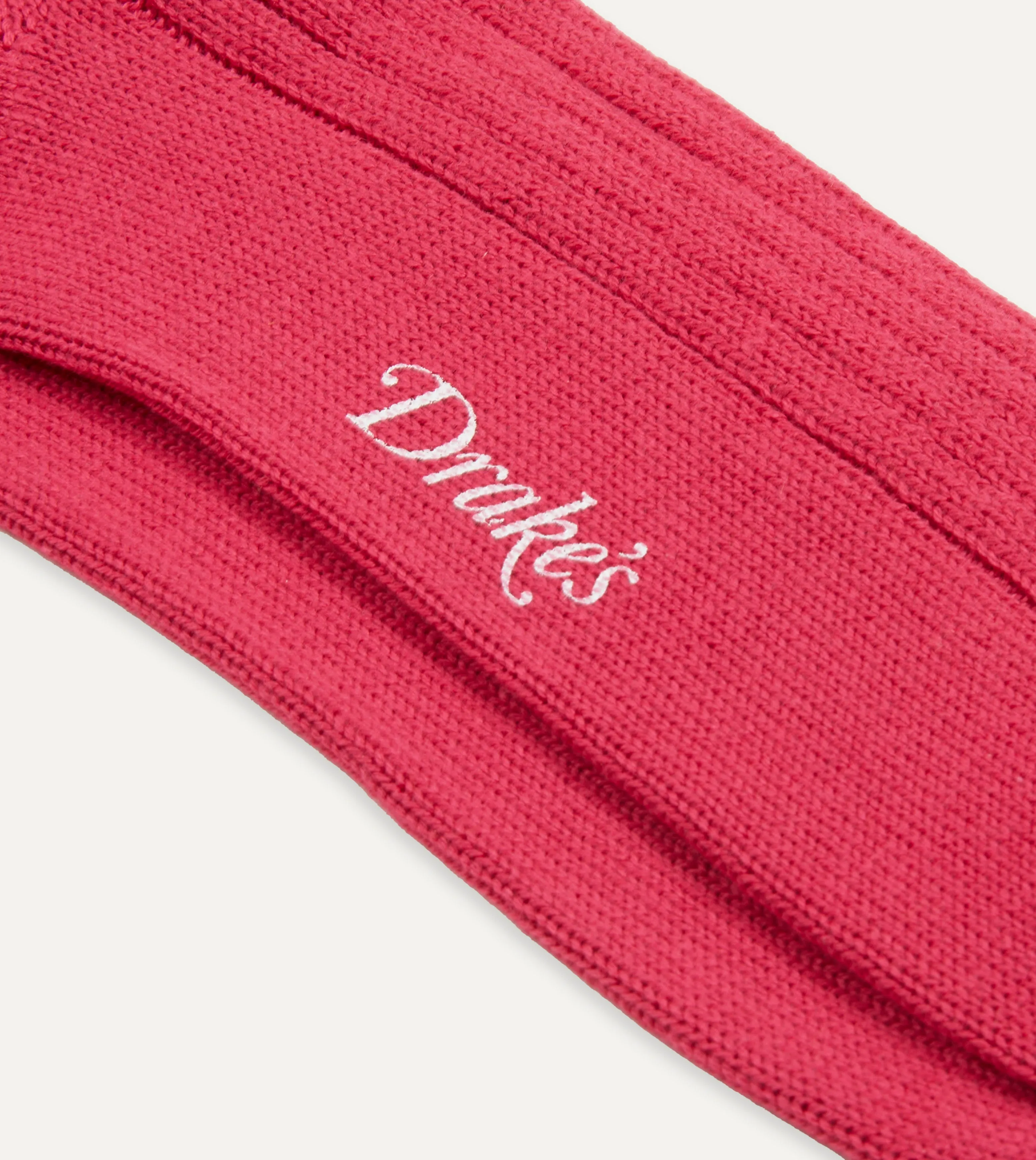 Dark Pink Cotton Sports Socks