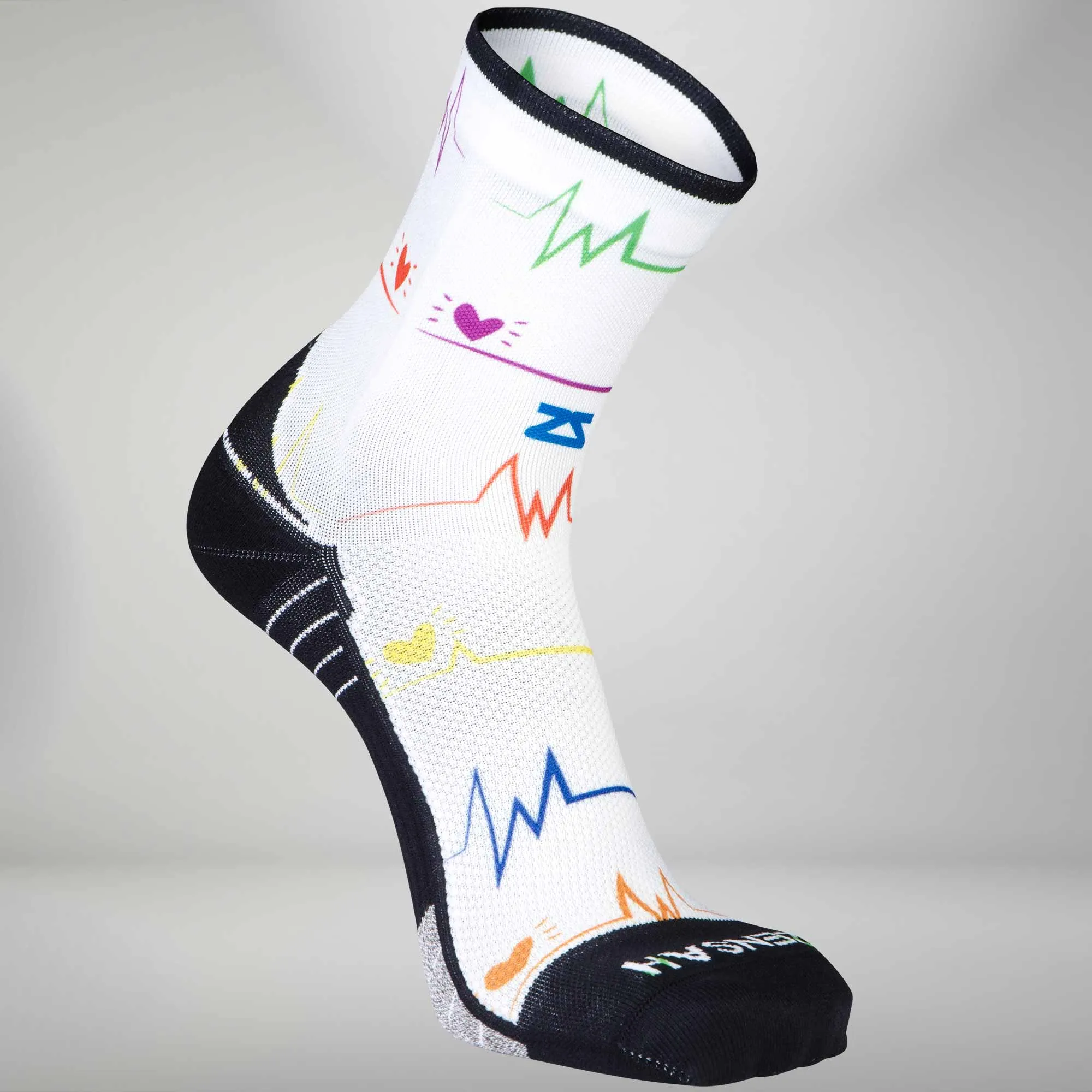 EKG Running Socks (Mini Crew)