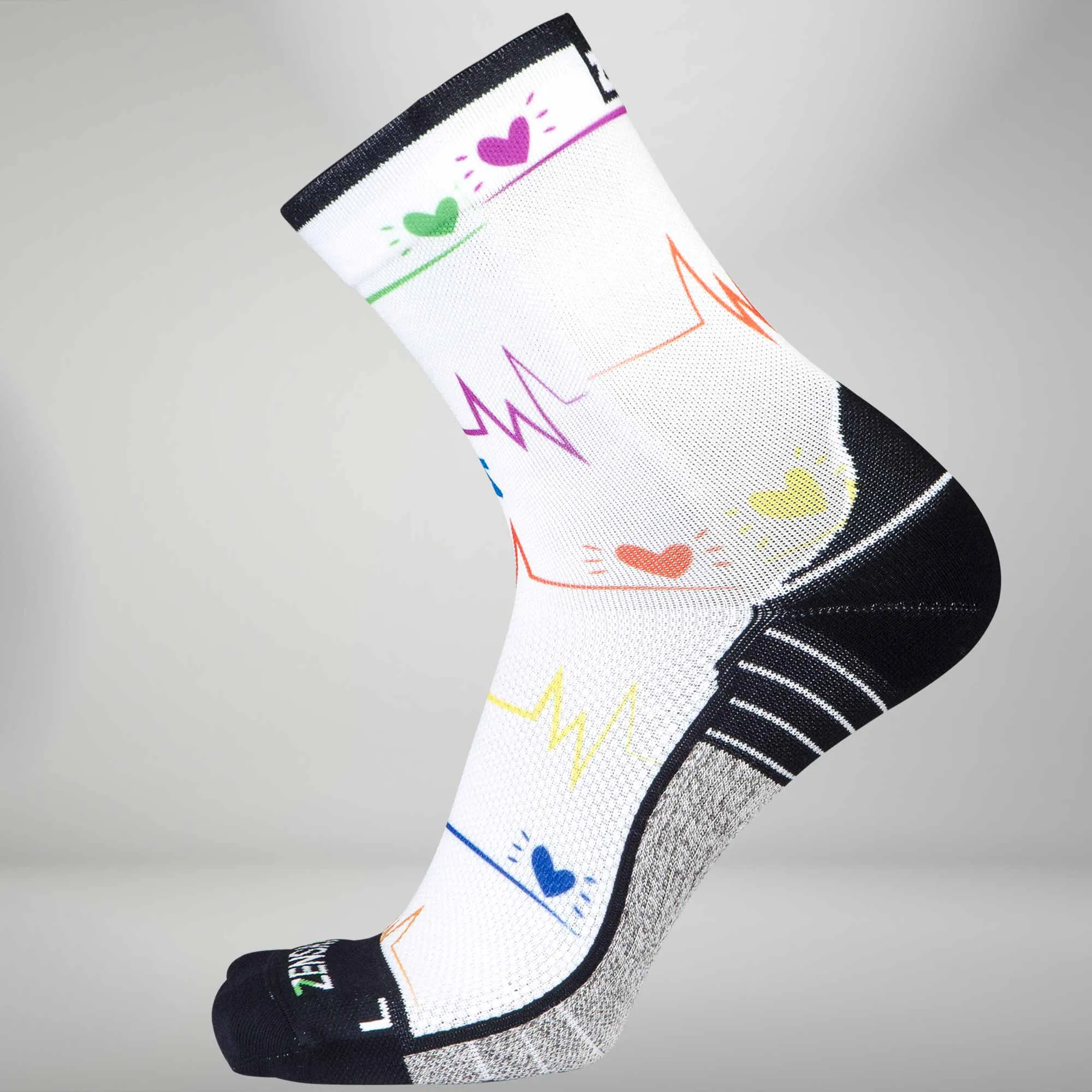 EKG Running Socks (Mini Crew)