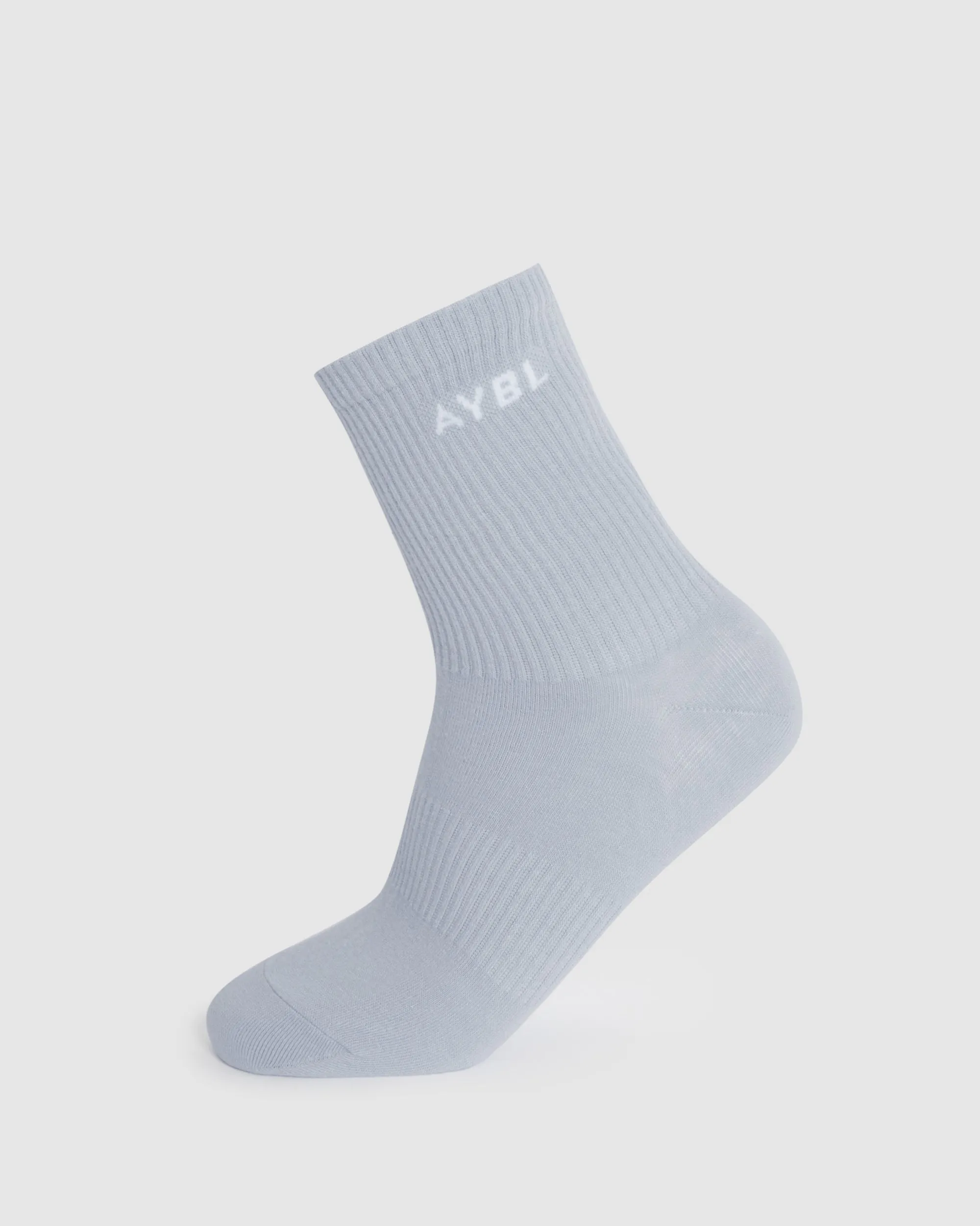 Everyday Crew Socks (3 Pack) - Slate Blue/Light Blue/White