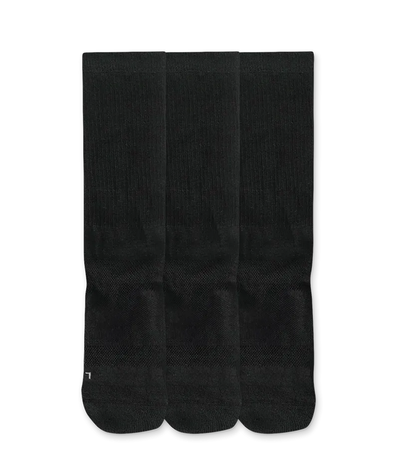 Everyday Merino Crew Socks Black 3-Pack