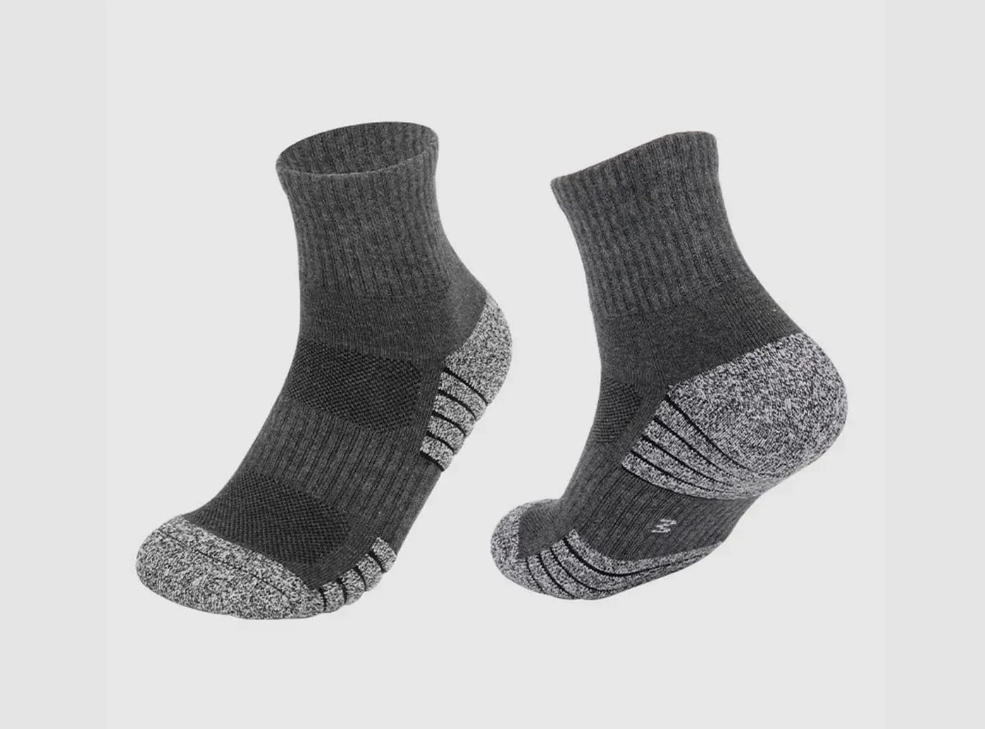 FitVille SportStep Athletic Ankle Socks 3-Pair Bundle (Unisex)