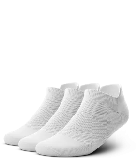 Flagship Ankle Socks White 3-Pack