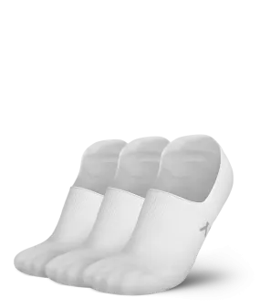 Flagship No Show Socks White 3-Pack