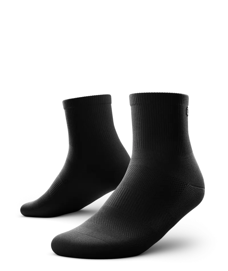 Flagship Quarter Socks Black