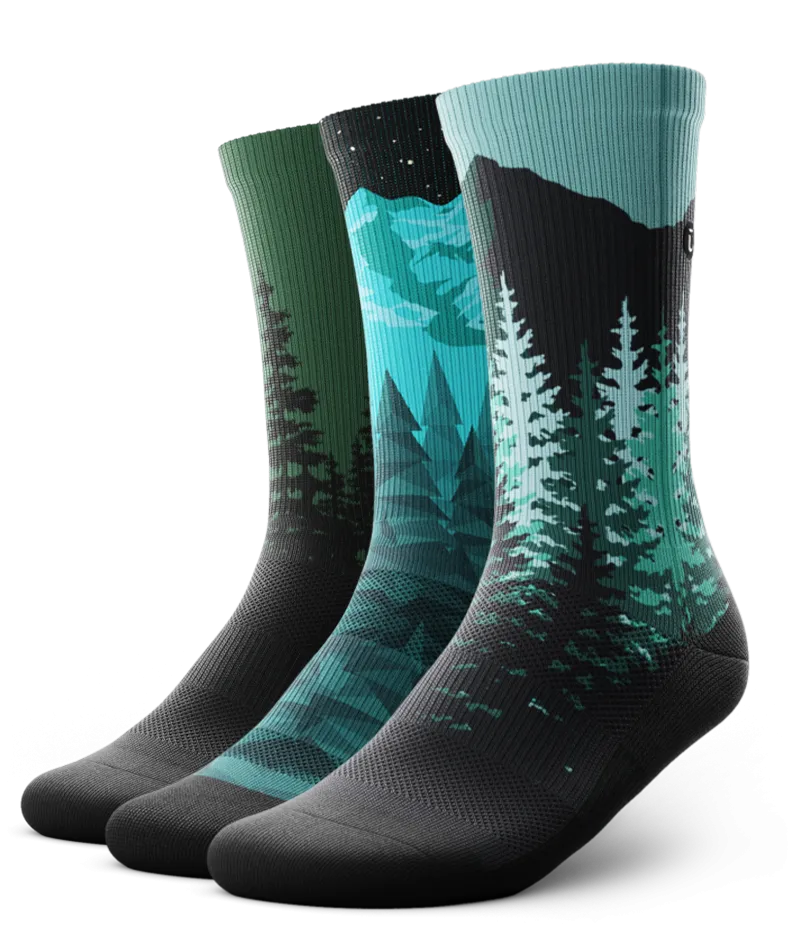 Forest Crew Socks 3-Pack