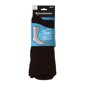 FOUNDATION® SOFTSTEP® DIABETIC ACTIVE CREW SOCKS - BROWN