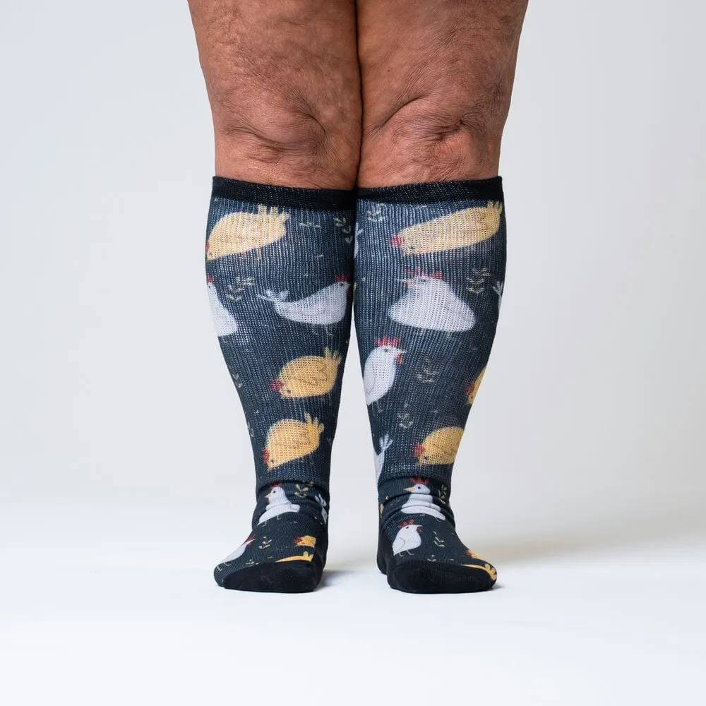 Hen Convention Non-Binding Diabetic Socks