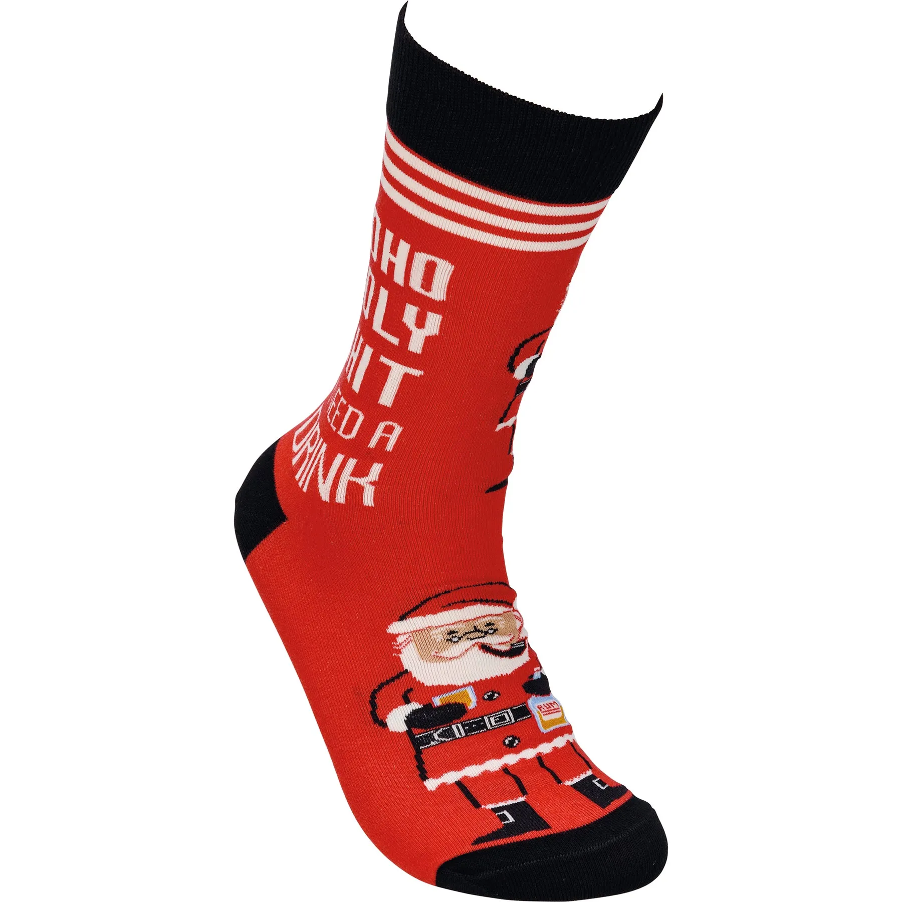 Ho Ho Holy Shit I Need A Drink Socks