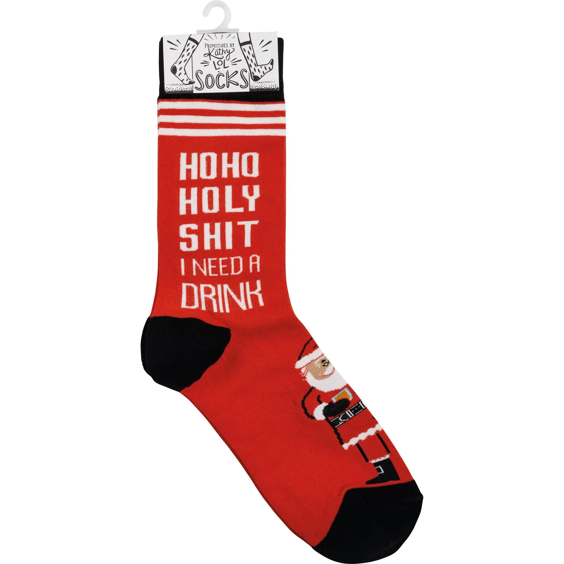 Ho Ho Holy Shit I Need A Drink Socks