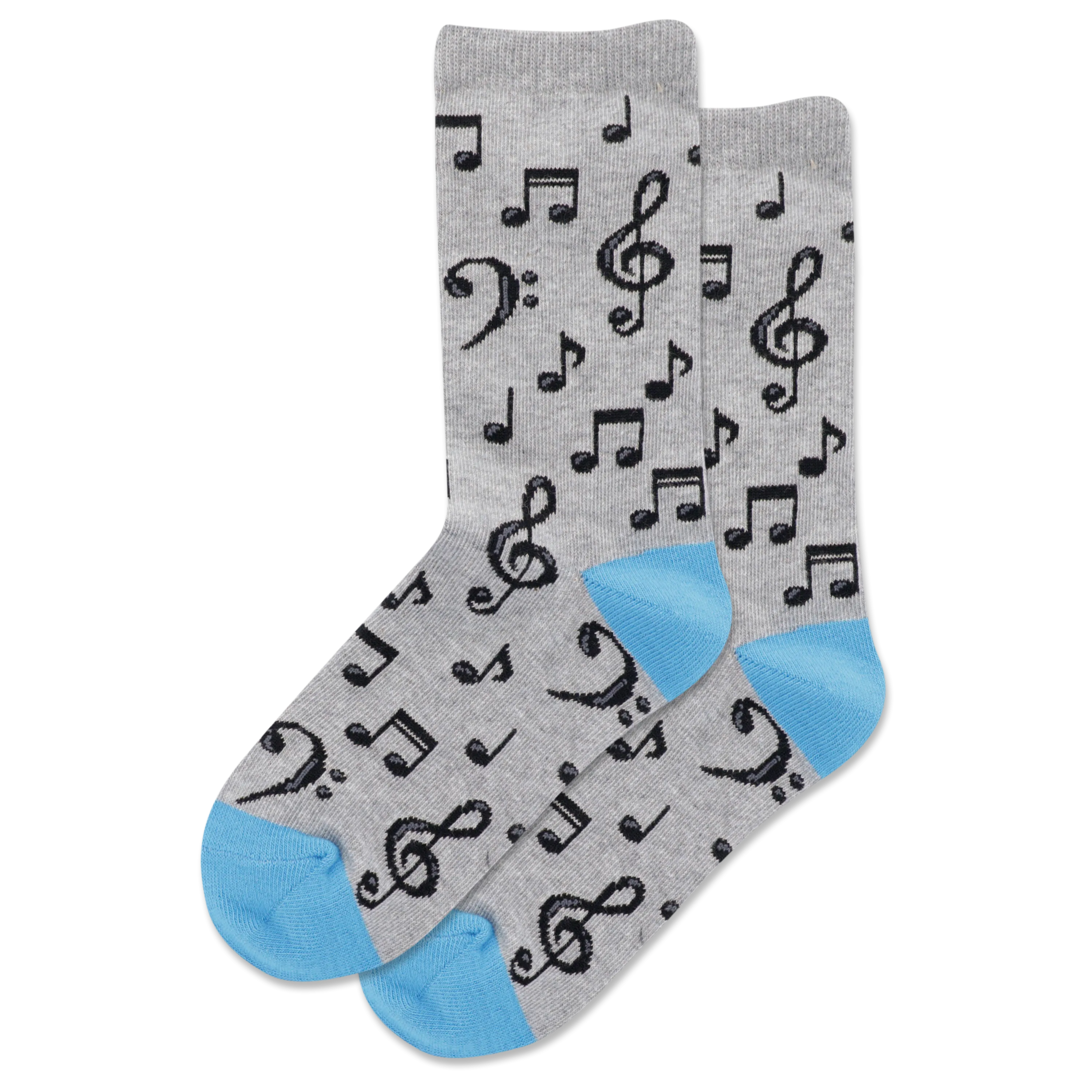 HOTSOX Kid's Musical Notes Crew Socks