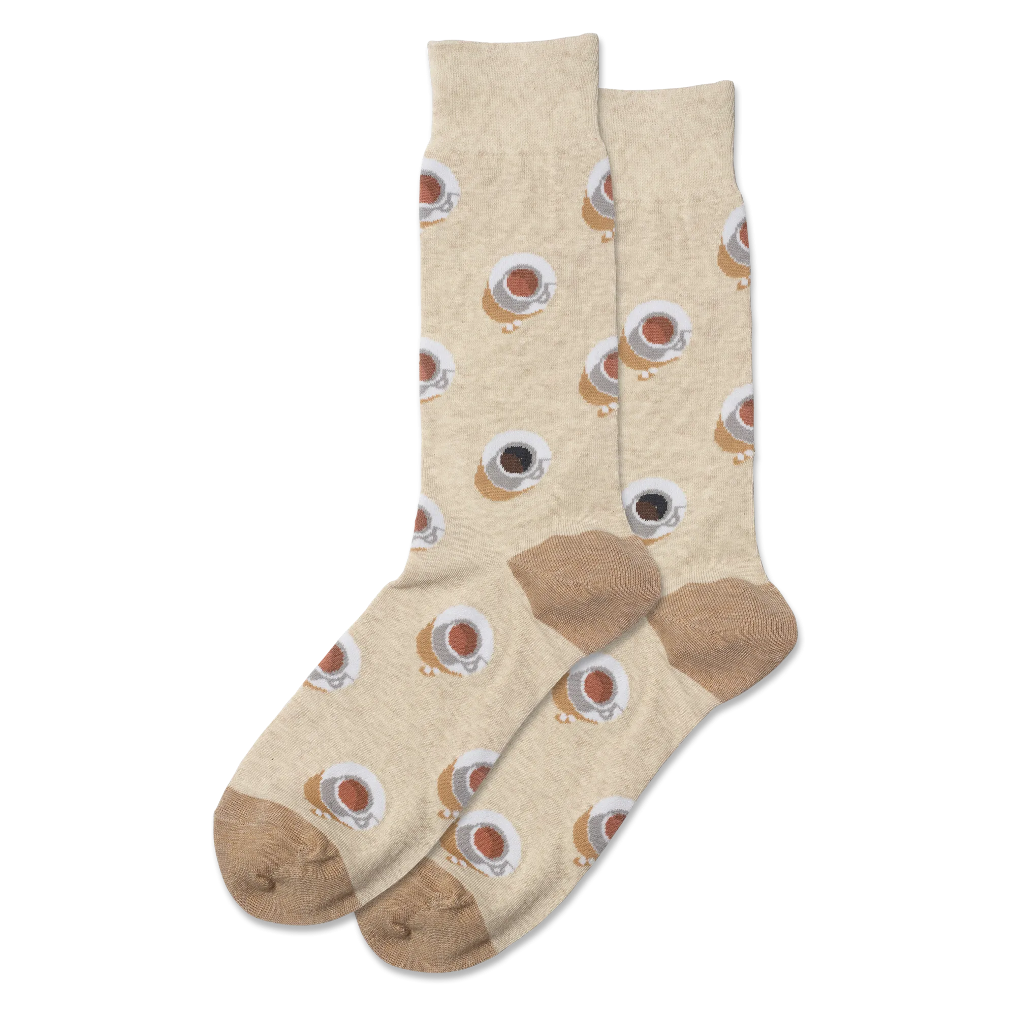 HOTSOX Men's Coffee Cups Crew Socks