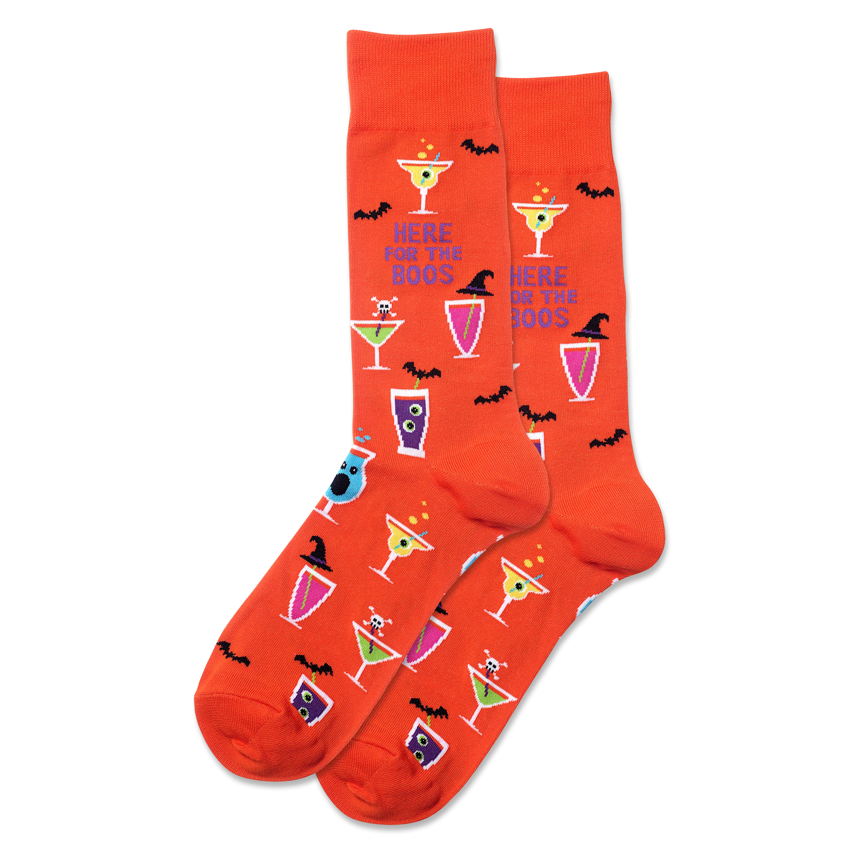 HOTSOX Men's Here For The Boos Crew Socks