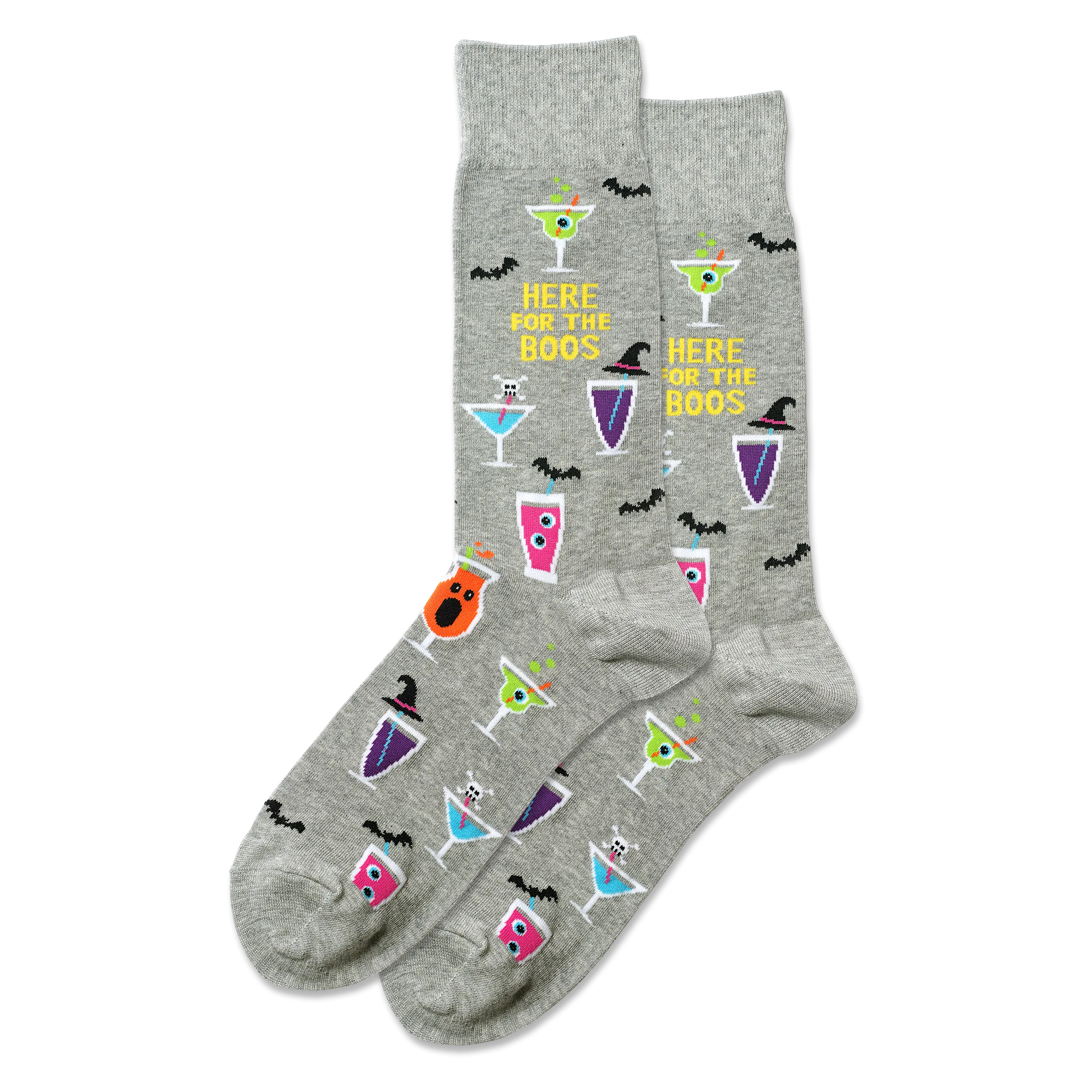 HOTSOX Men's Here For The Boos Crew Socks