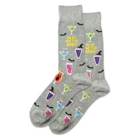 HOTSOX Men's Here For The Boos Crew Socks