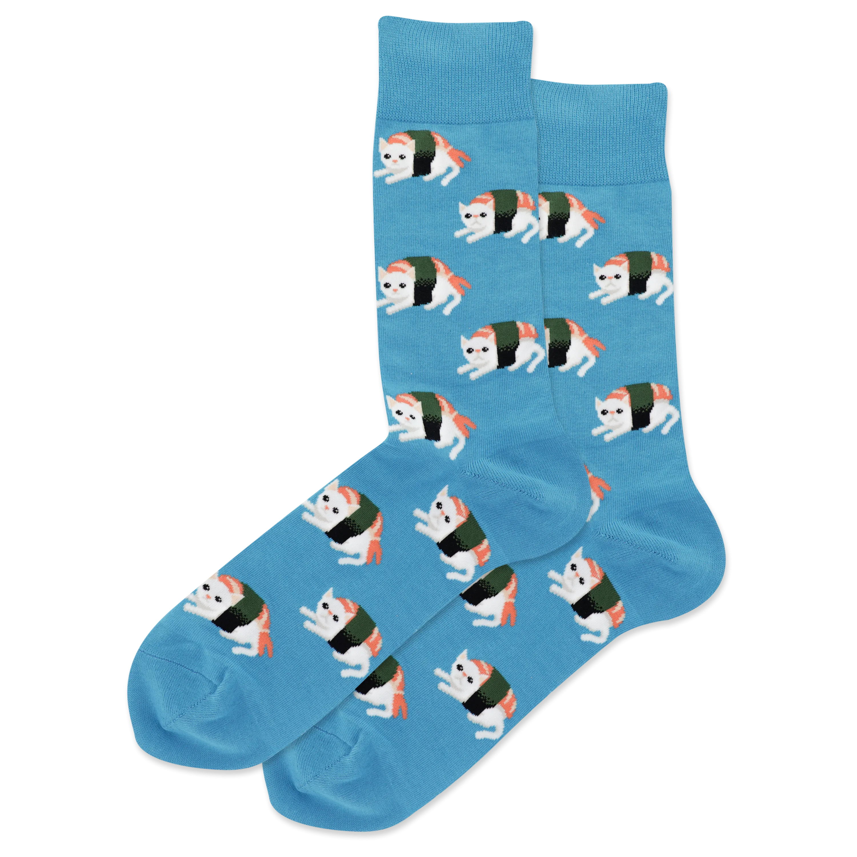 HOTSOX Men's Sushi Cat Crew Sock