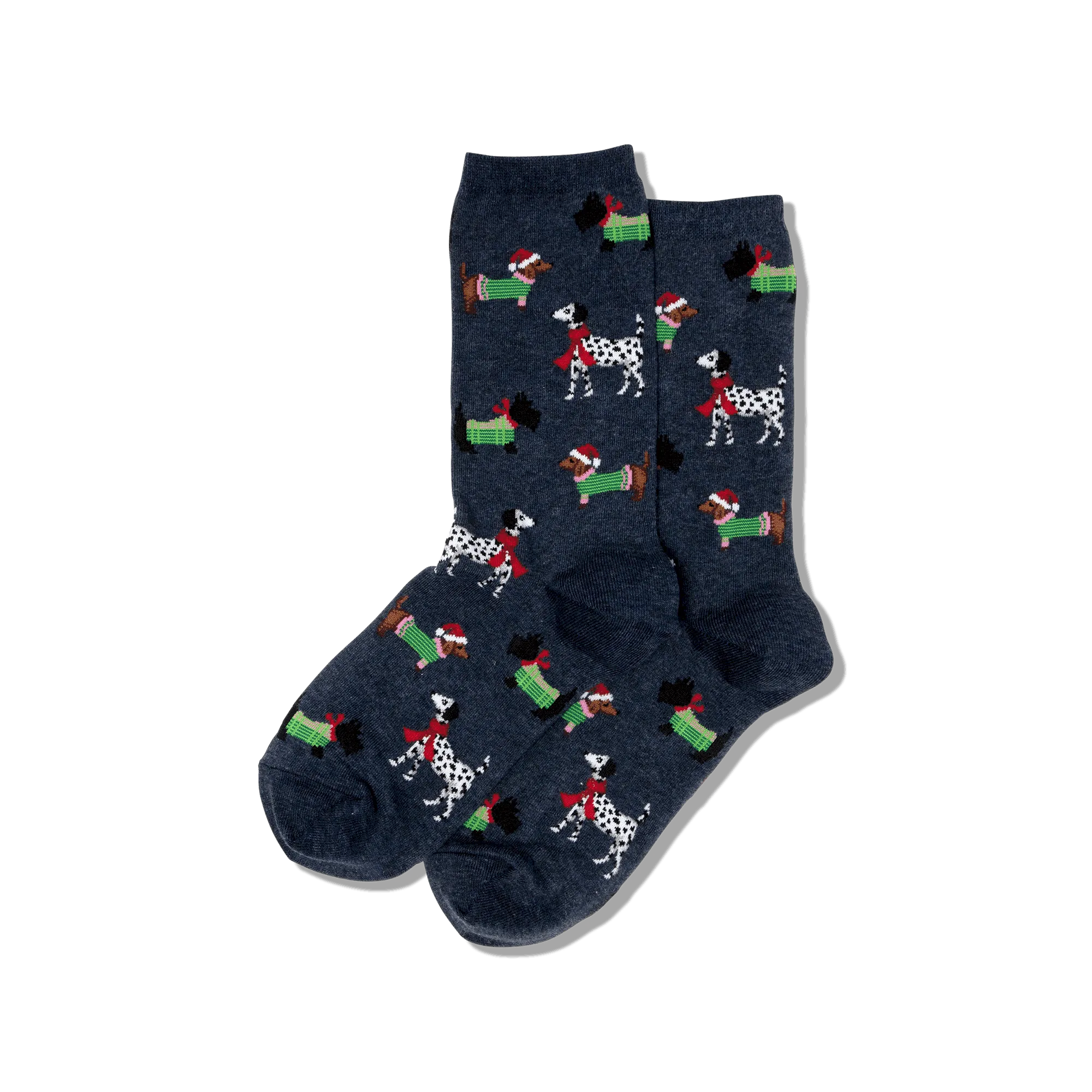 HOTSOX Women's Christmas Dogs Crew Socks