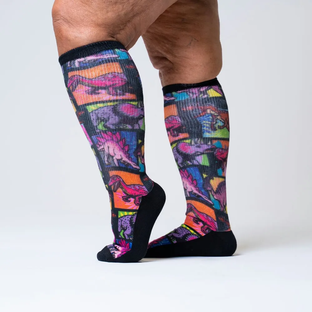 Jurassic Non-Binding Diabetic Socks