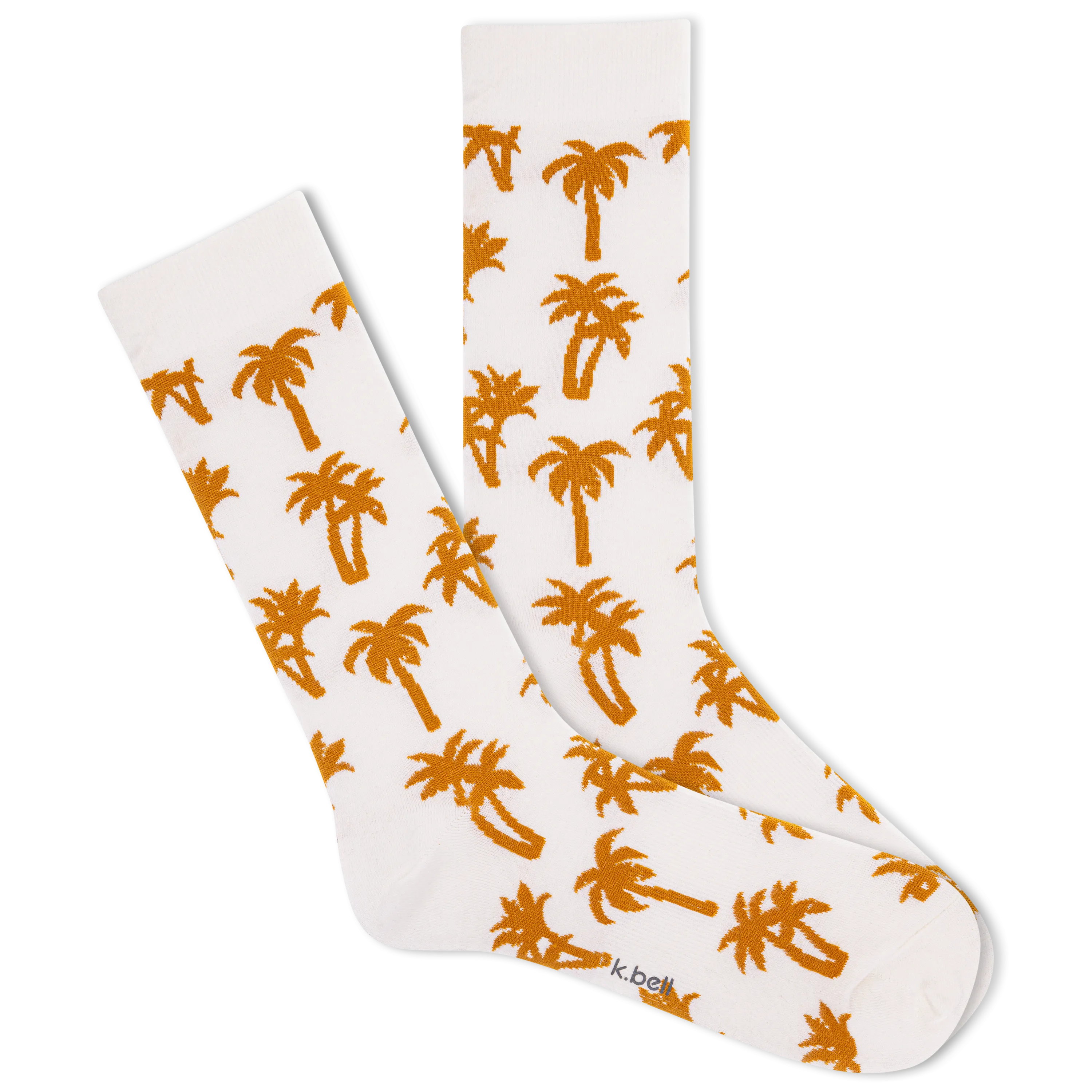 K.Bell Men's Boho Palm Crew Sock