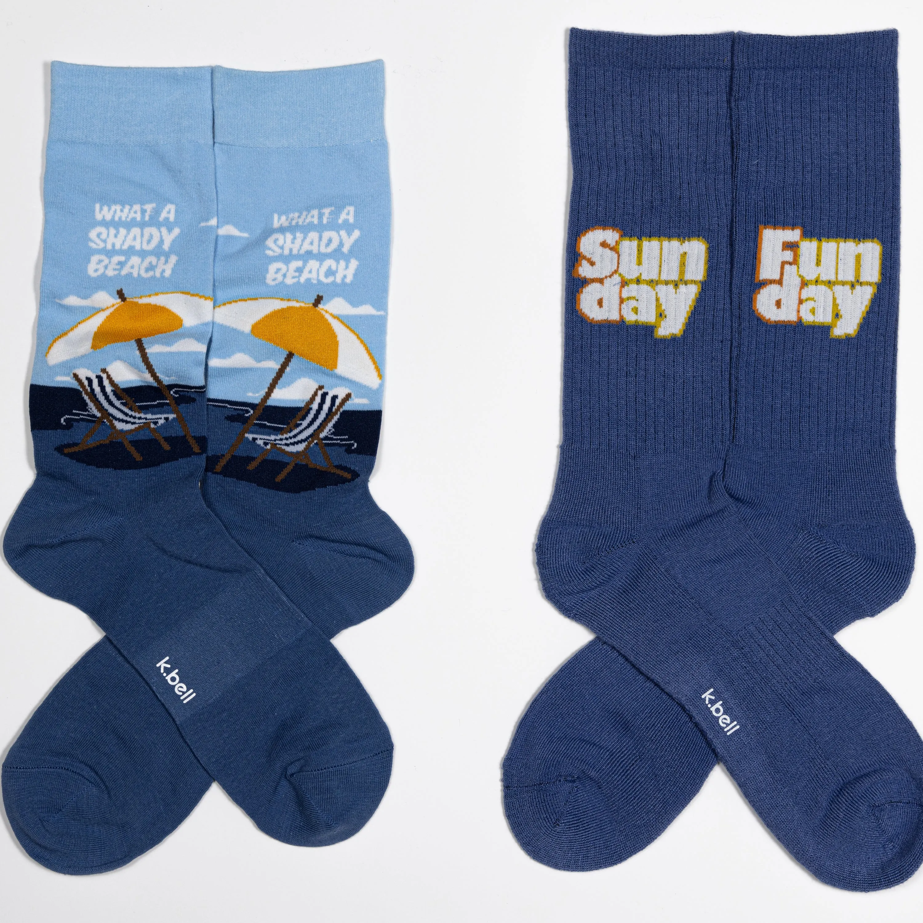 K.Bell Men's Sunday Funday Active Crew Sock