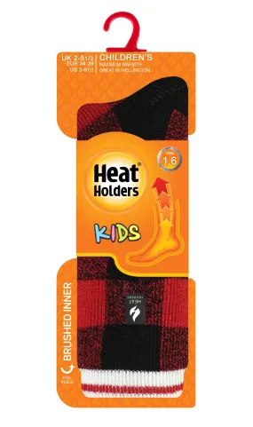 Kids' Owen LITE™ Plaid Slipper Sock