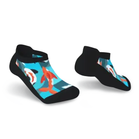 Koi Kaleidoscope Diabetic Ankle Socks