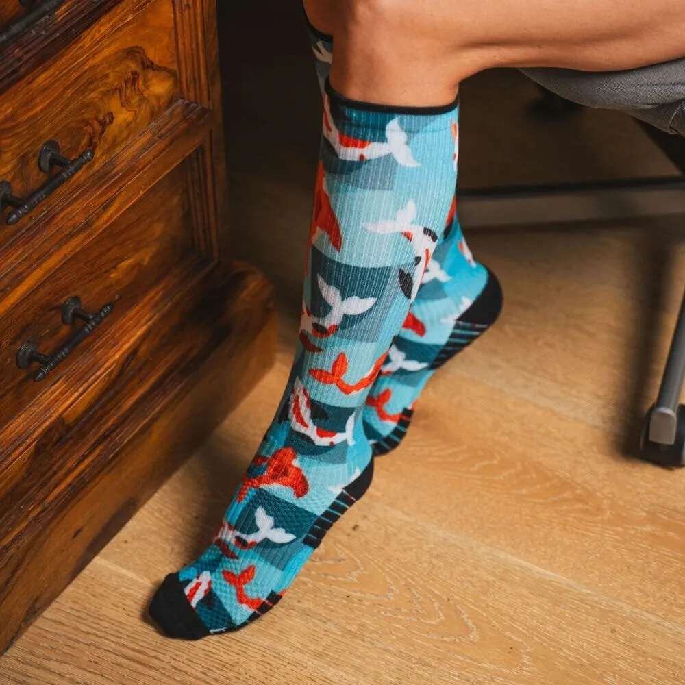 Koi Kaleidoscope Diabetic Compression Socks