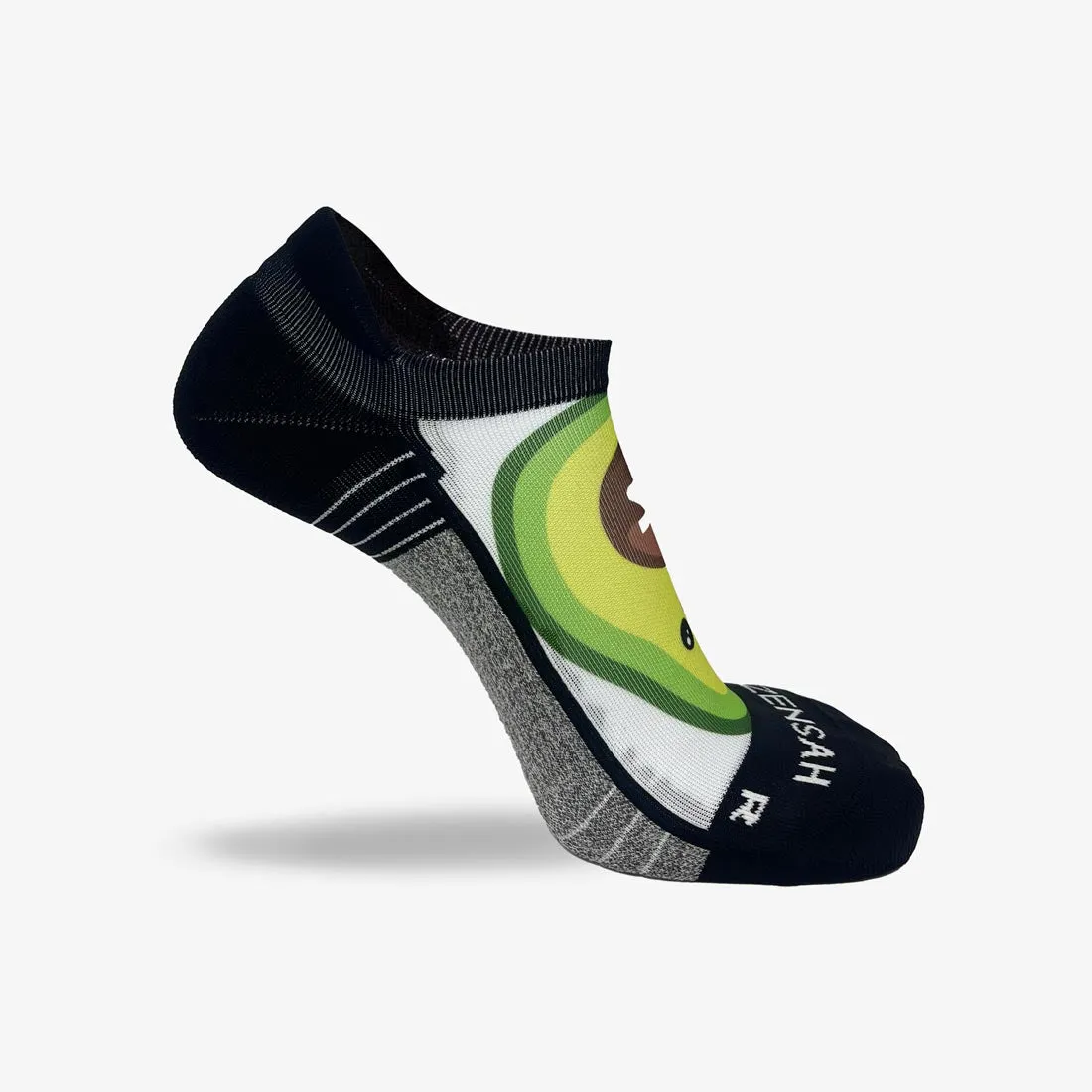 Large Avocado Running Socks (No Show)