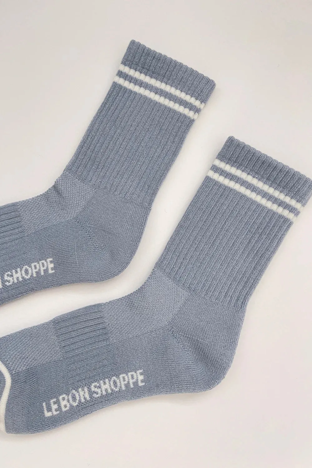 Le Bon Shoppe Boyfriend Socks Blue Grey