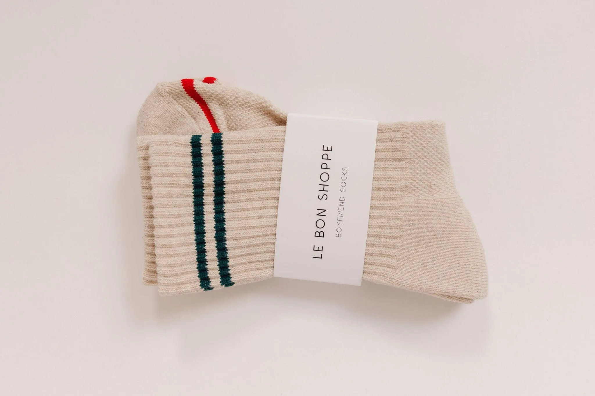 Le Bon Shoppe Boyfriend Socks in Oatmeal